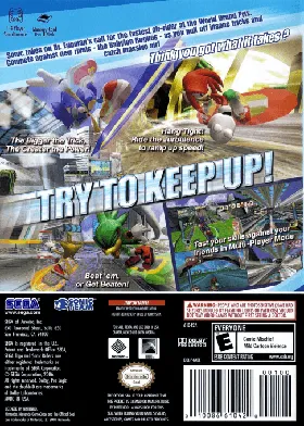 Sonic Riders box cover back